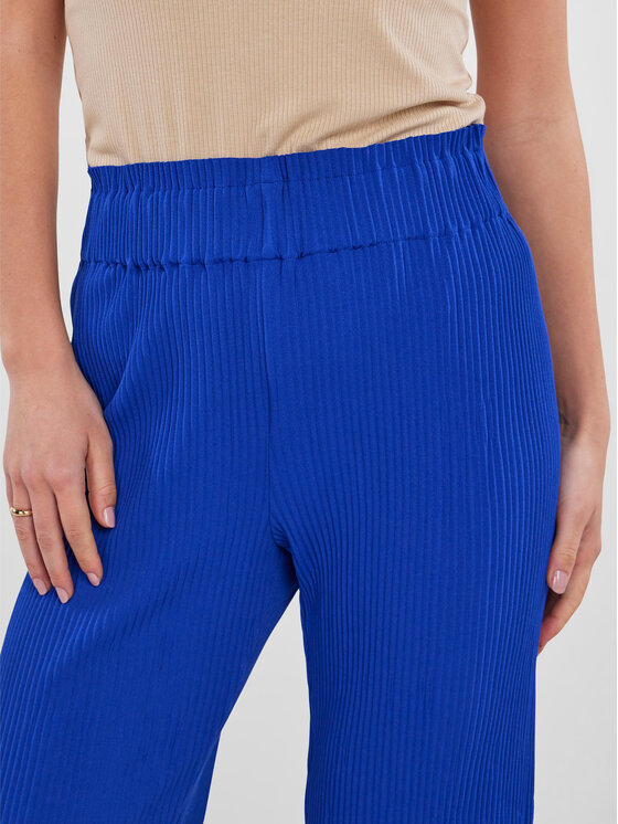 YAS YAS Παντελόνι υφασμάτινο 26028051 Μπλε Regular Fit