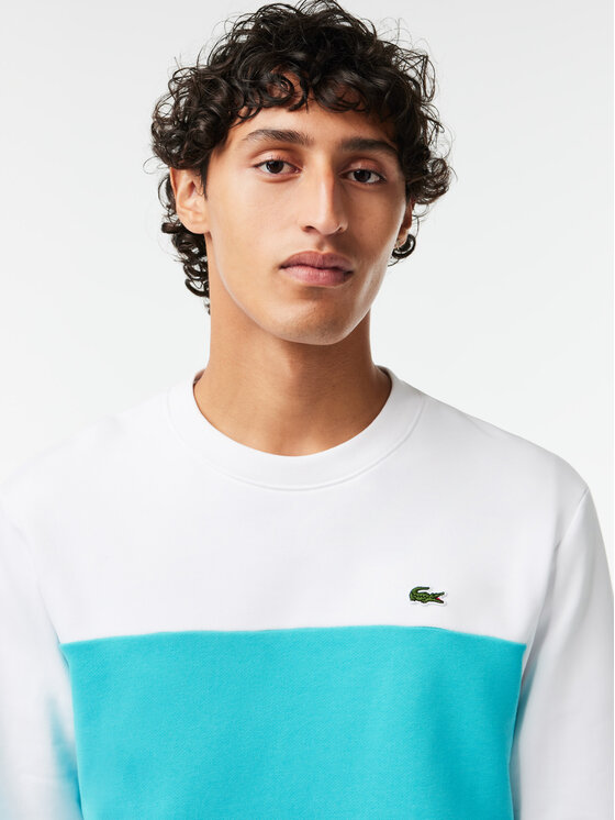 Felpa lacoste bianca top