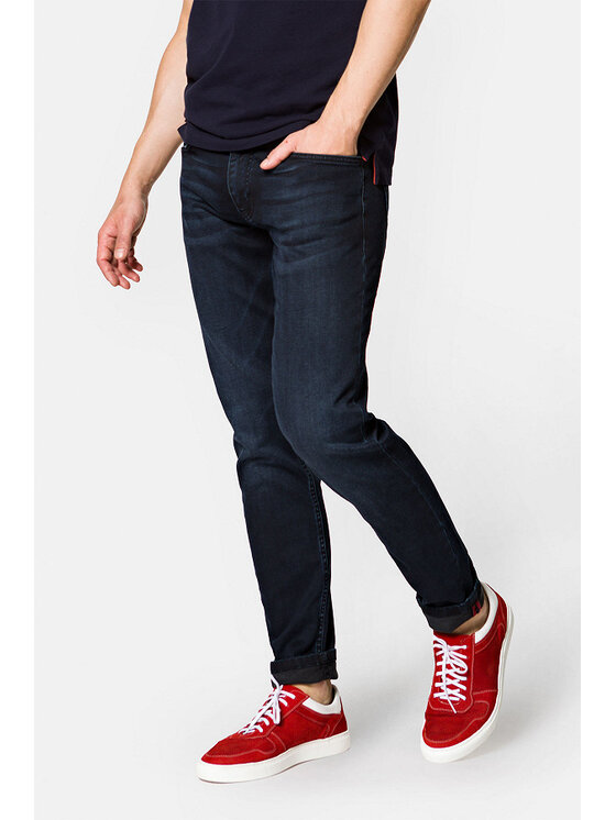 Lancerto Lancerto Jeansy Darren SP113222000014 Granatowy Slim Fit