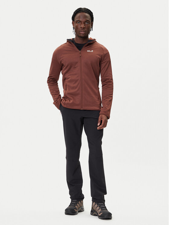 Jack Wolfskin Jack Wolfskin Fliso džemperis Peak District A65272 Ruda Regular Fit
