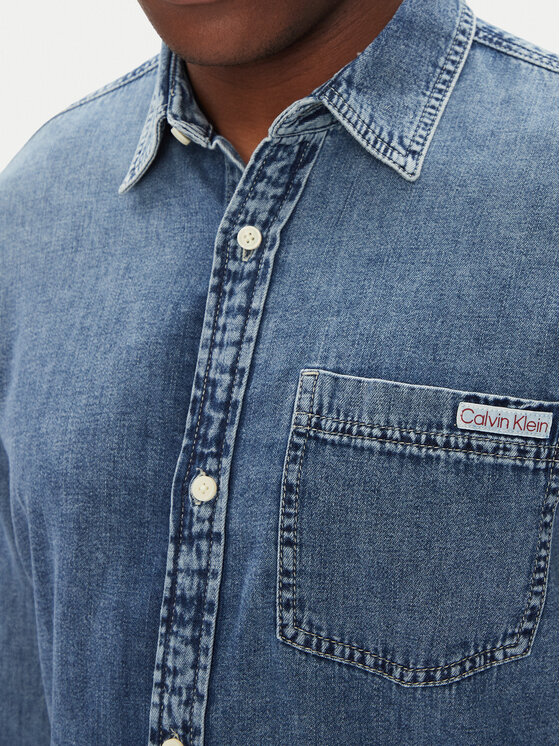 Calvin Klein Jeans Calvin Klein Jeans džinsiniai marškiniai LV040EM774 Mėlyna Regular Fit