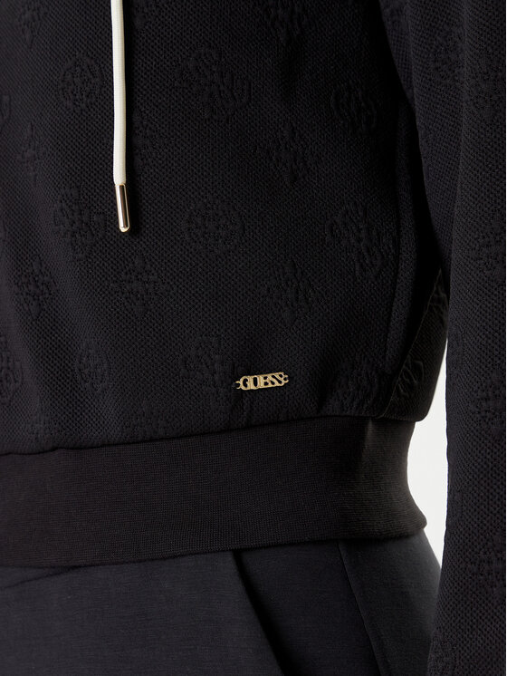Guess Guess Μπλούζα V5YQ06 KBSL2 Μαύρο Regular Fit