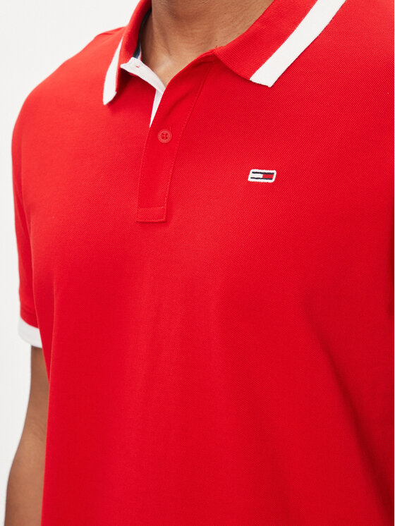 Tommy Jeans Tommy Jeans Polo särk DM0DM18313 Punane Regular Fit