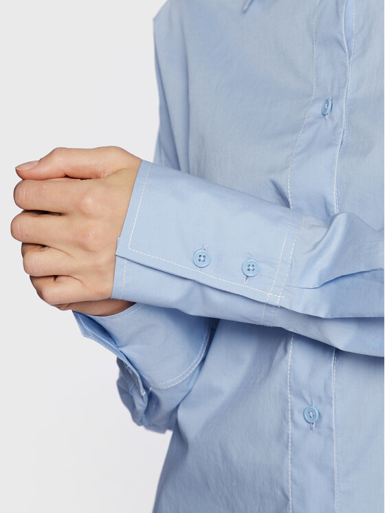 United Colors Of Benetton United Colors Of Benetton Krekls 5FCGDQ02F Gaiši zils Relaxed Fit