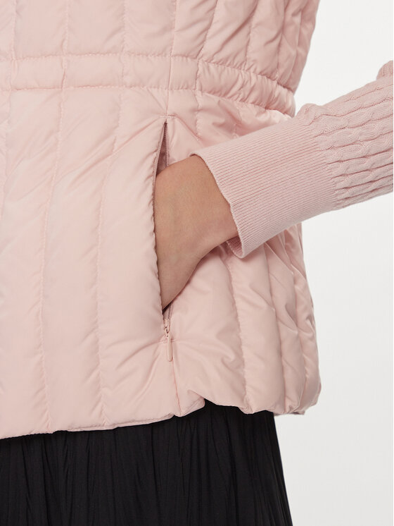 Tommy Hilfiger Tommy Hilfiger Brezrokavnik Feminine Lw Down Vest WW0WW40485 Roza Slim Fit