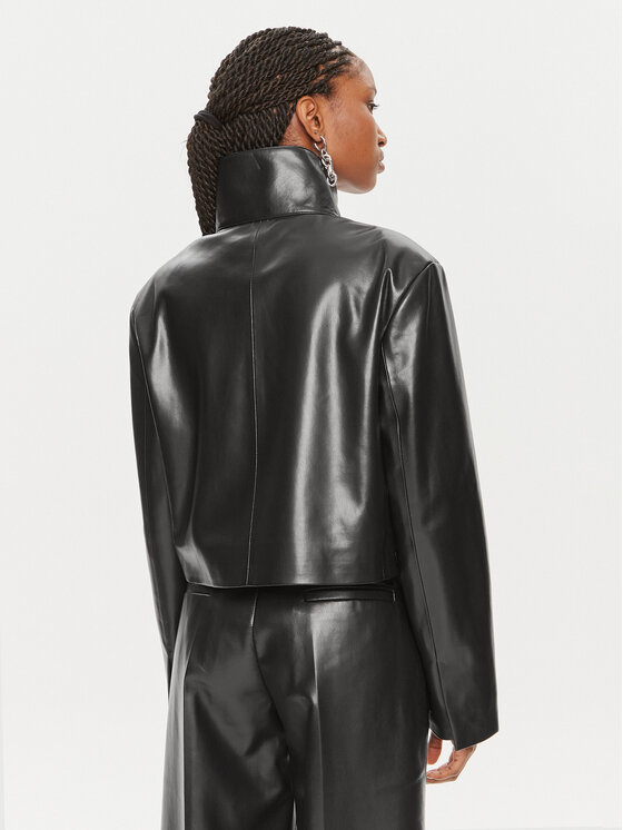 Calvin Klein Calvin Klein Шкіряна куртка K20K207975 Чорний Regular Fit