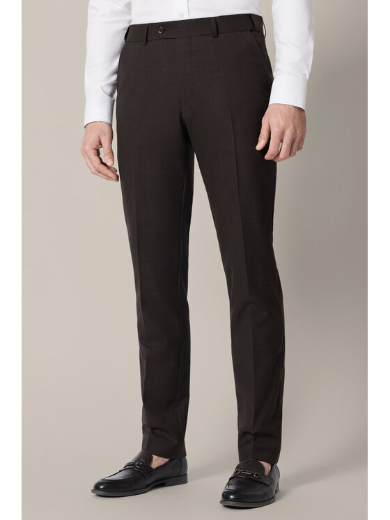 Lancerto Lancerto Garnitur Segovia GA073126000043 Brązowy Slim Fit