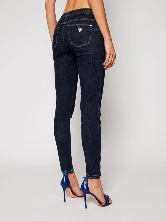 Guess Guess Teksad Curve X W1RAJ2 D4AK2 Tumesinine Skinny Fit