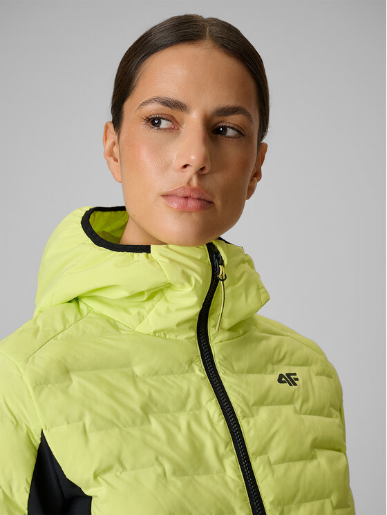4F 4F Kurtka outdoor TREKKING Żółty Slim Fit