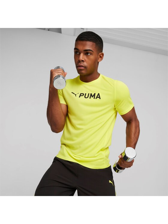 Puma Puma Koszulka techniczna Fit Ultrabreathe Żółty Regular Fit