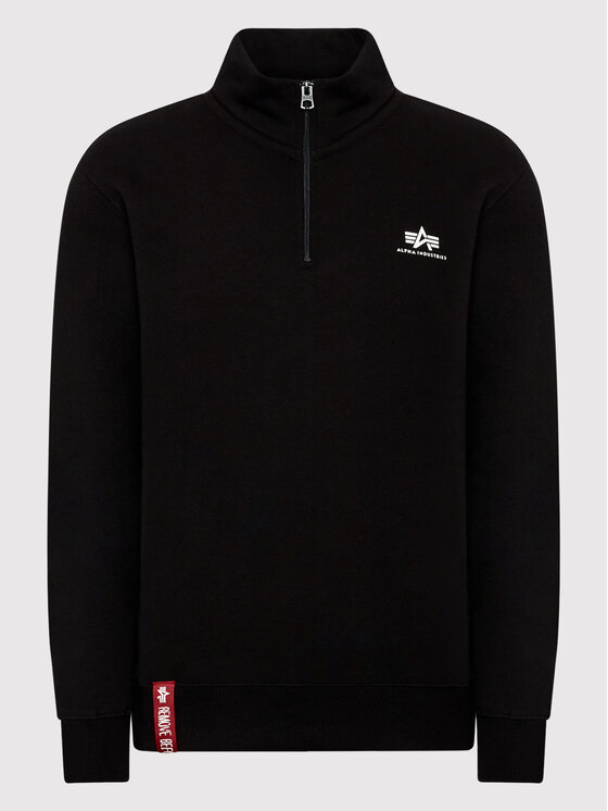 Alpha Industries Alpha Industries Bluza Half Zip 108308 Czarny Regular Fit
