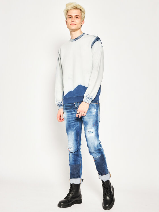 Felpa 2840MM166 207089 Blu Regular Fit