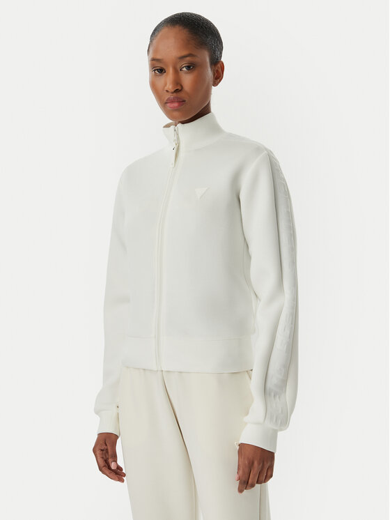 Guess Суитшърт Allie V2YQ17 K7UW2 Бял Regular Fit