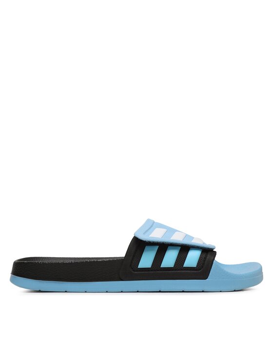 Adidas blue flip flops clearance