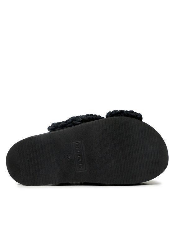 Inuikii Inuikii Παντόφλες Woven Stones 70103-106 Μαύρο