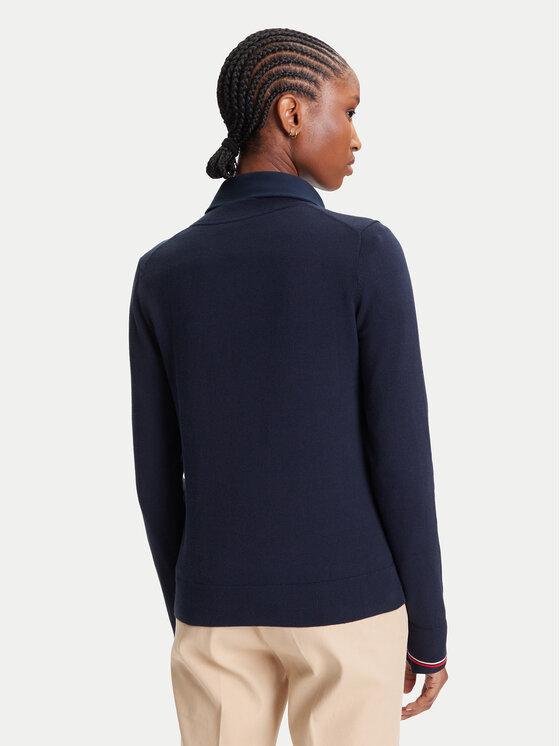 Tommy Hilfiger Tommy Hilfiger Sweater WW0WW44984 Sötétkék Regular Fit
