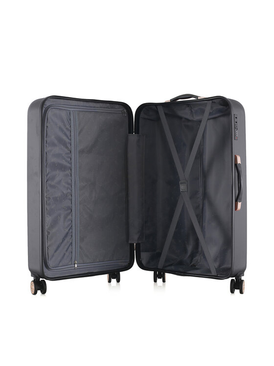 Semi Line Semi Line Valigia grande T5718-3 Nero