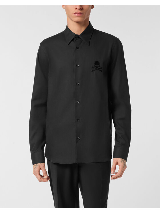 PHILIPP PLEIN PHILIPP PLEIN Košile 25537 Černá Regular Fit