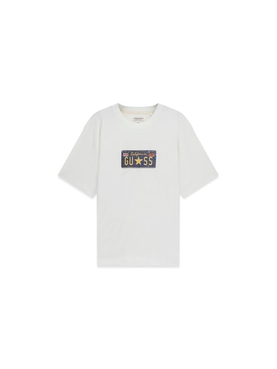 Guess Jeans Guess Jeans T-Shirt 184928 Bílá Classic Fit