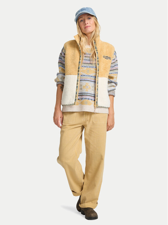Billabong Billabong Športová vesta Go On Hike EBJPF00122 Béžová Regular Fit