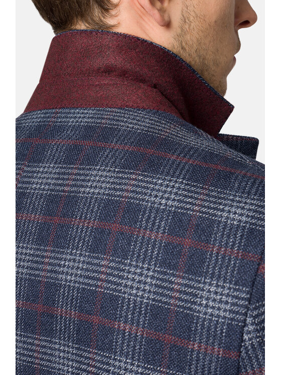 Lancerto Lancerto Marynarka Shildon MA131223000011 Granatowy Slim Fit