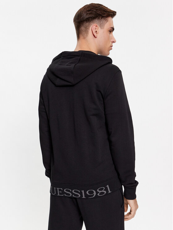 Guess Guess Bluza M4RQ48 KBK32 Czarny Regular Fit