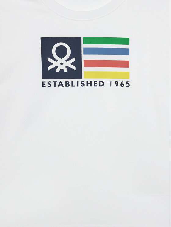 United Colors Of Benetton United Colors Of Benetton Póló 3I1XG10HT Fehér Regular Fit
