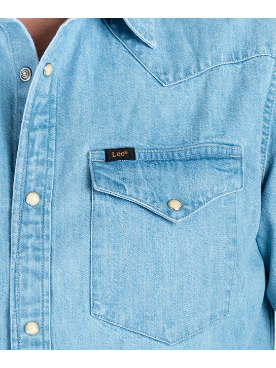 Lee Lee Koszula jeansowa 112365766 Niebieski Regular Fit