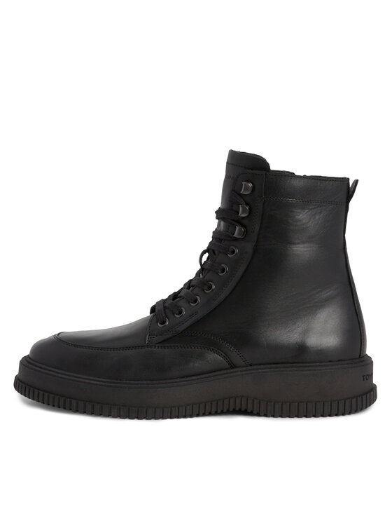Tommy Hilfiger Tommy Hilfiger Ботуши Th Everyday Class Termo Lth Boot FM0FM04658 Черен