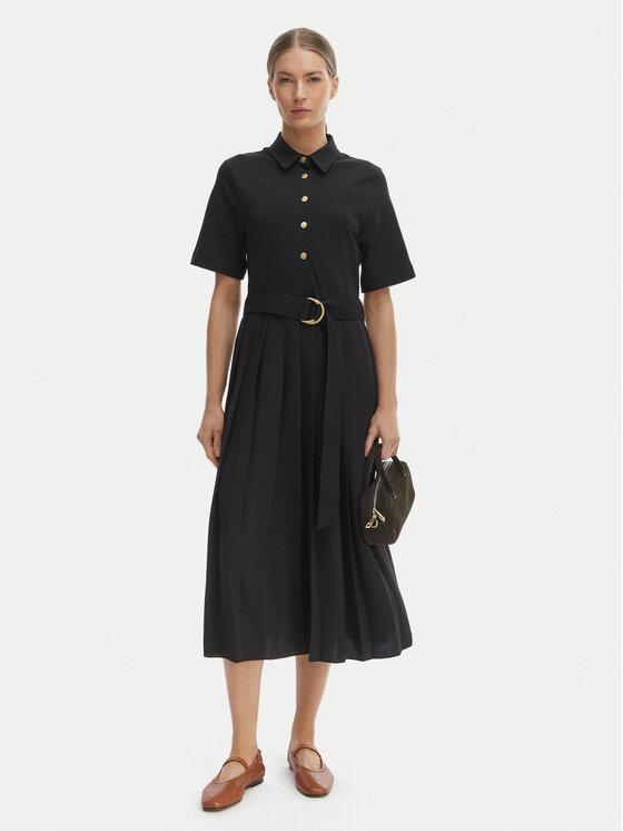 Tommy Hilfiger Tommy Hilfiger Kasdieninė suknelė WW0WW48756 Juoda Regular Fit