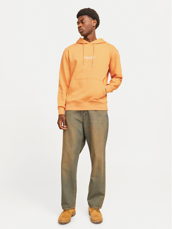 Jack&Jones Jack&Jones Majica dugih rukava Vesterbro 12241687 Narančasta Relaxed Fit