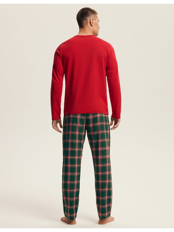Henderson Henderson Piżama 43459 Czerwony Regular Fit