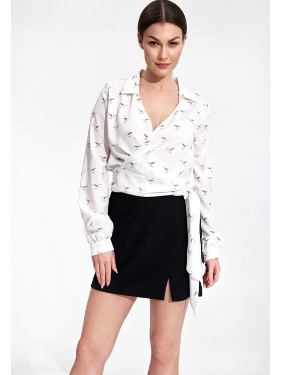 FIGL FIGL Spódnica mini M866 Czarny Bodycon Fit