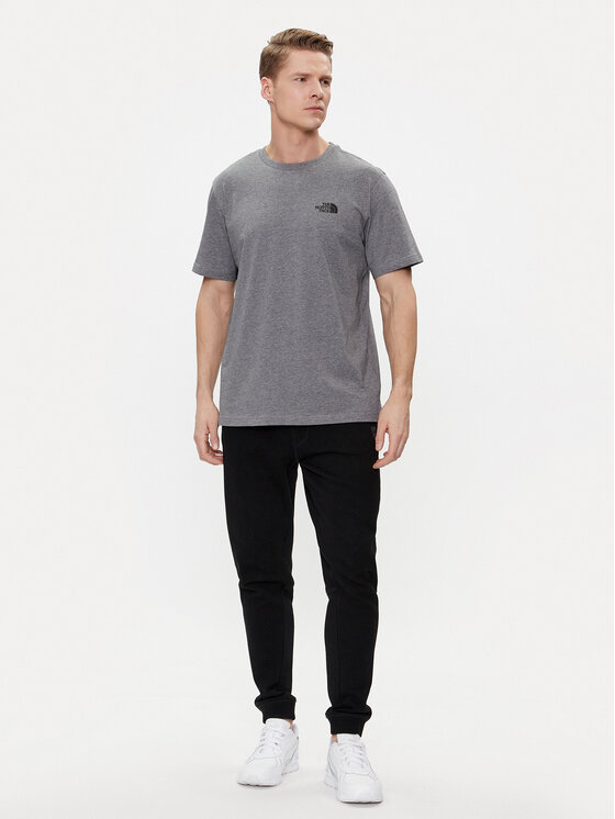 The North Face The North Face T-krekls Simple Dome NF0A87NG Pelēks Regular Fit