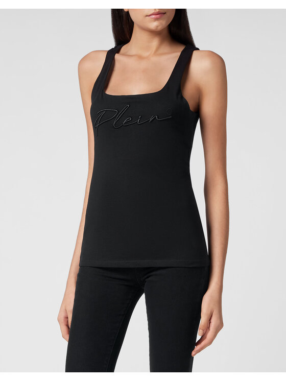 PHILIPP PLEIN PHILIPP PLEIN Tank top 1427 Černá Skin Tight Fit