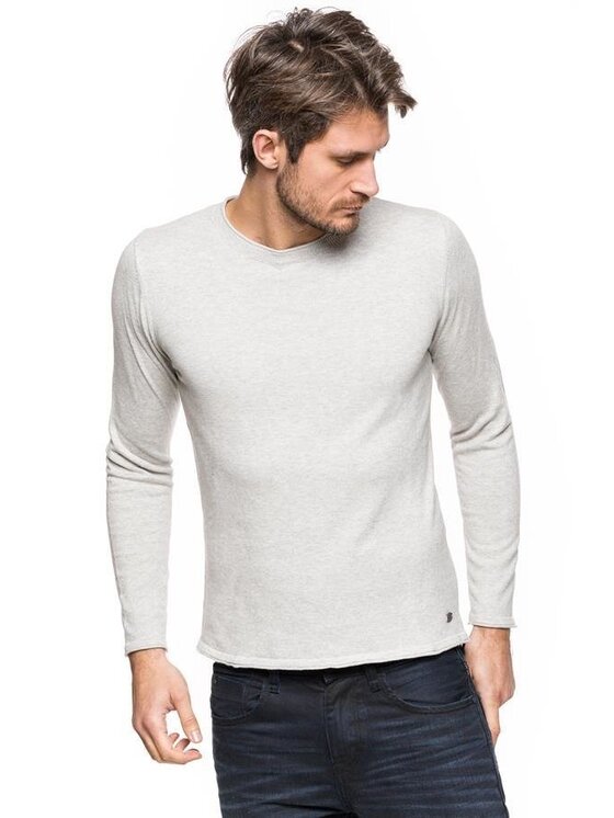Tom Tailor Tom Tailor Maglione CREW-NECK SWEATER Grigio Regular Fit
