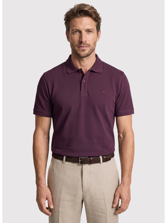 Pako Lorente Pako Lorente Polo P26WF-TX-010 Fioletowy Straight Fit