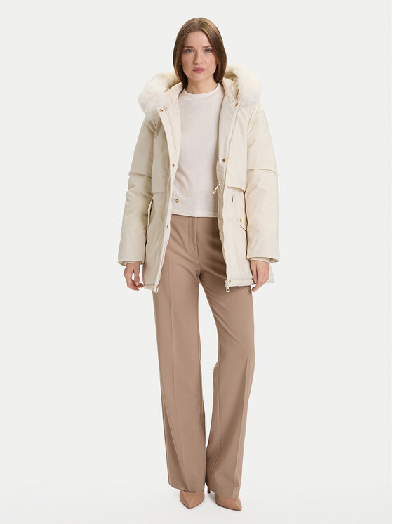 Rinascimento Rinascimento Zimska jakna CFC0122158003 Écru Regular Fit