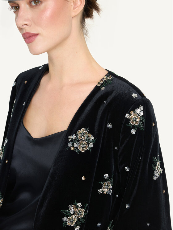 KMX KMX Marynarka 107970007 Czarny Fitted Fit