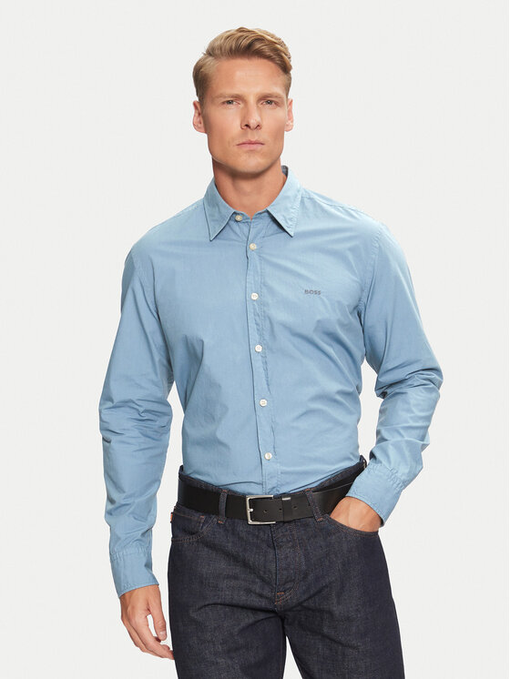 BOSS Boss Camicia Relegant 50518304 Blu Regular Fit