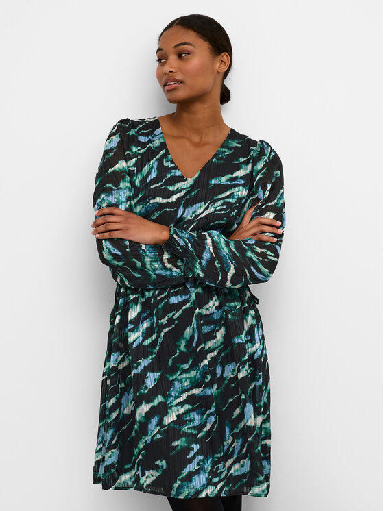Kaffe Kaffe Rochie de zi Chucky 10508128 Verde Regular Fit