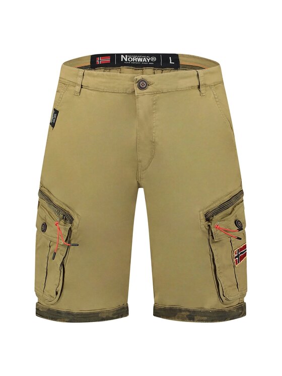 Geographical Norway Geographical Norway Bermudy SY1691H/GN-Mastic Beżowy Regular Fit