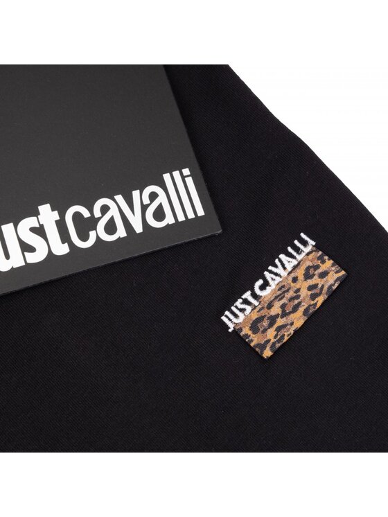 Just Cavalli Just Cavalli Tričko 78OAHE11 78PM601 899 Čierna Regular Fit