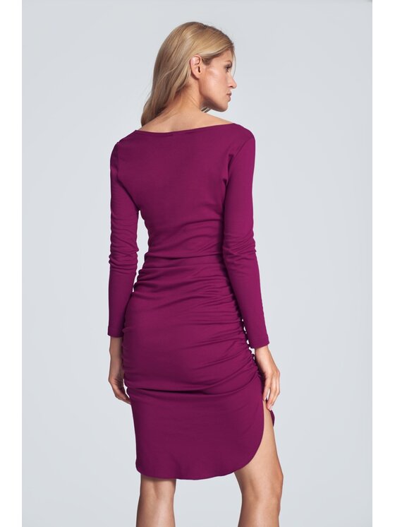 FIGL FIGL Sukienka M714 Różowy Slim Fit