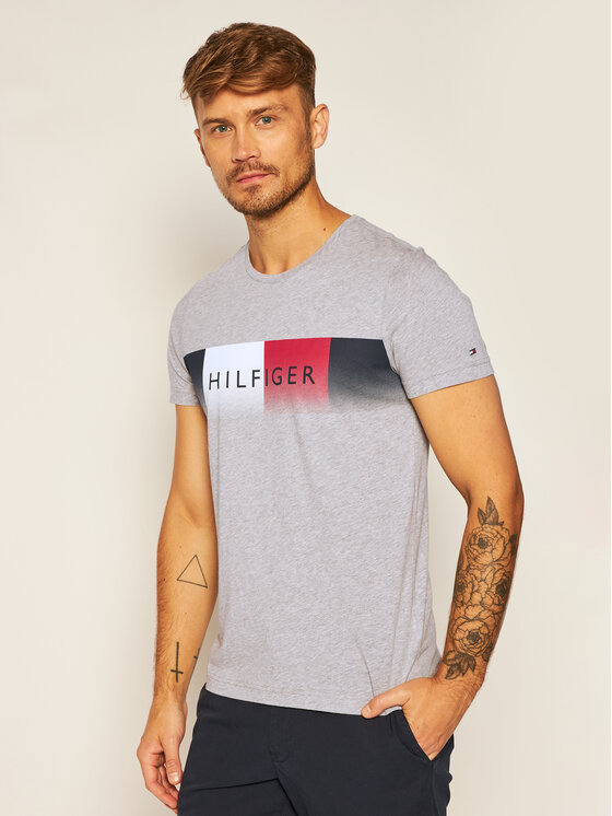 Fade Tee MW0MW14311 Sivá Regular Fit 
