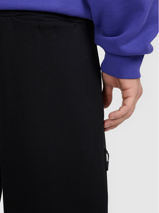 4F 4F Spodnie dresowe FOB Czarny Loose Fit
