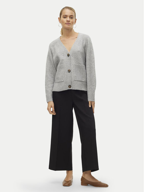 Vero Moda Vero Moda Cardigan Boom 10320457 Gri Loose Fit