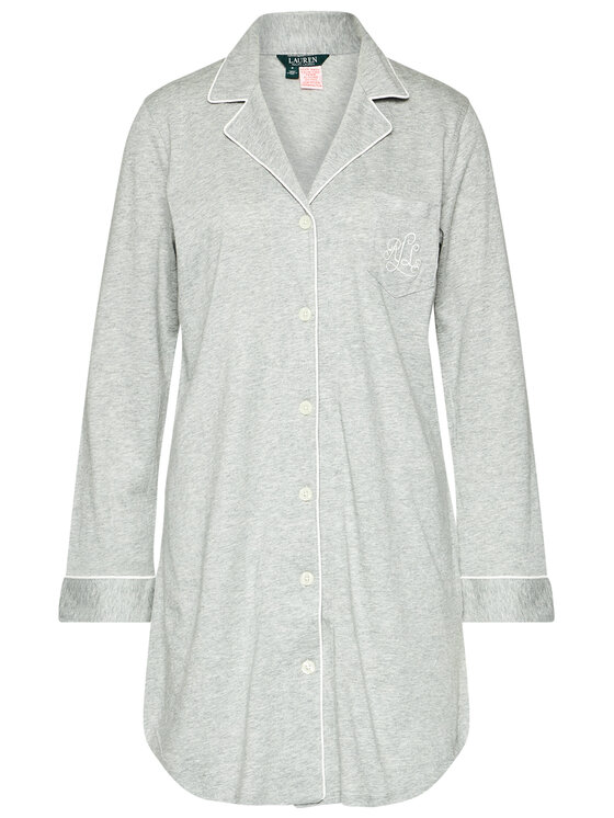 LAUREN RALPH LAUREN Lauren Ralph Lauren Nachthemd I811950 Grau Regular Fit