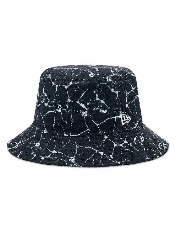 New Era Platmale Marble Print Bucket Hat 60285236 Melns