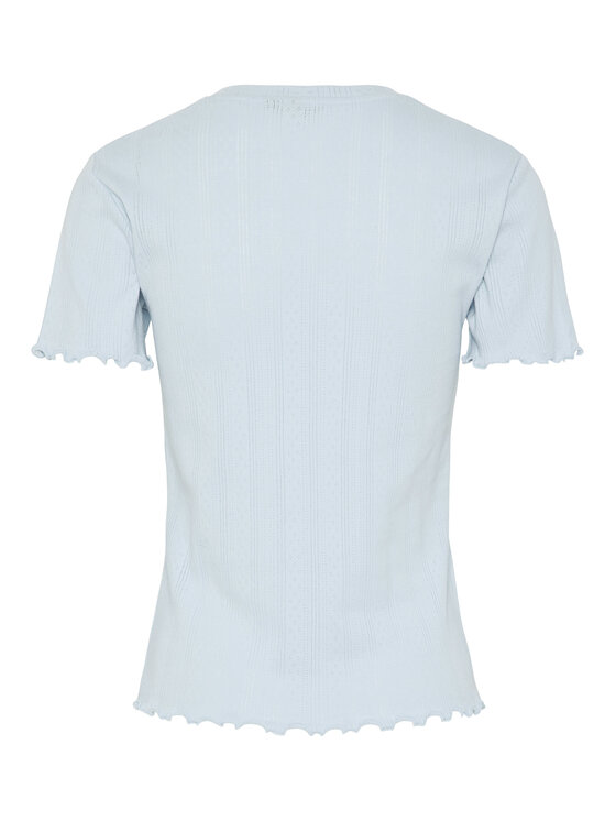 Pieces Pieces Tričko Fia 17155480 Modrá Regular Fit